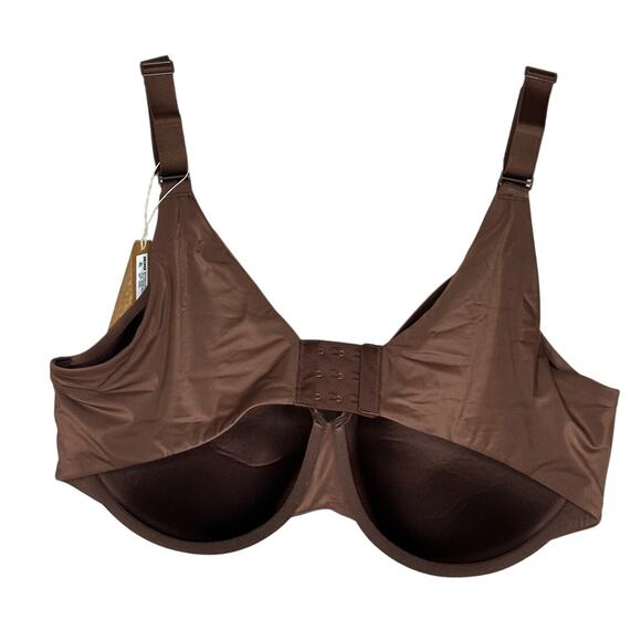 SKIMS NWT Smoothing Intimates Full Coverage Lightly Lined Bra Cocoa Brown 44DDDD - Picture 4 of 9